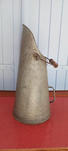 Ancien seau charbon zing - a,