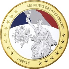 France, Médaille, Les Piliers