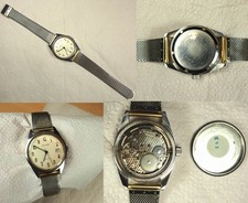 VINTAGE montre mécanique SELHOR SOUS MARINE 40 M avec bracelet Mouvement 140-1C 