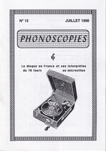Revue phonoscopies 15 - revue,