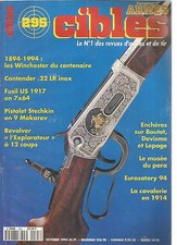 CIBLES N°295 WINCHESTER / CONTENDER 22 LR INOX/FUSIL US 1917/PISTOLET STECHKIN