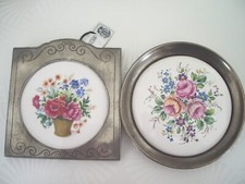 Lot de 2 décorations faÏence