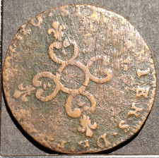 6 deniers "Dardenne" 1710 &