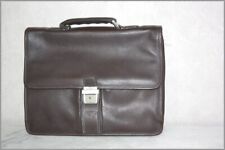 GERARD HENON Cartable Cuir Grainé Marron BON ETAT