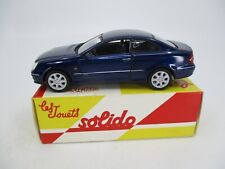 AV665 SOLIDO HACHETTE 1/43 1:43 MERCEDES BENZ CLK COUPE 2002 BLEU REF AA2005