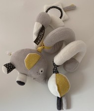 5433?Spirale d'Activité Sauthon Babyfan Éléphant Gris pour Poussette, Lit Cosy