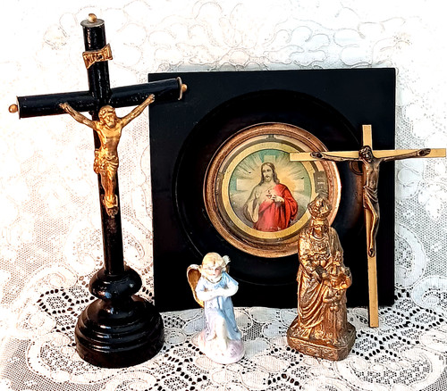 Lot objets religieux - lot,