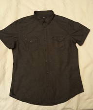 Chemise Homme Manches Courtes Gris Chiné Taille L Kiabi