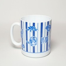 Ancien Mug Décor Bleu Bretagne Mer ARCOPAL Vintage Rare vaisselle No Luminarc