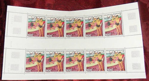 French polynesia sheet 1983 - french,