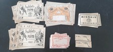 lot d'étiquettes Variées Cbg