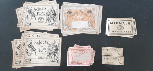 Lot étiquettes variées - d'étiquettes, cbg
