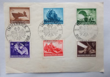 6 Timbres GROSSDEUTCHES REICH - oblitéré INNSBRUCK 17.7.1944 ZLANDESSCHIESSEN