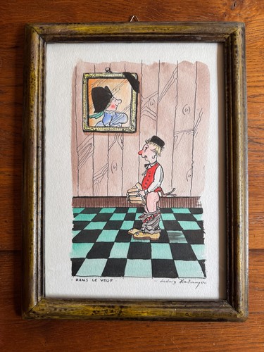 Dessin aquarelle humoristique - aquarelle,