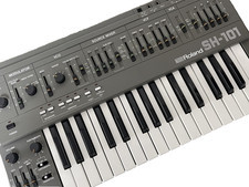 Synthétiseur Roland SH-101 gris avec adaptateur secteur authentique testé...