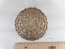 Coupelle cache douille en laiton ajouré H: 20 mm Ø 105 mm trou 10,8 mm (DF37)