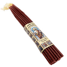 33 bougies d'église en cire