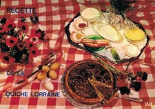 C.P.M/ THÈME / recettes cuisine /quiche lorraine 