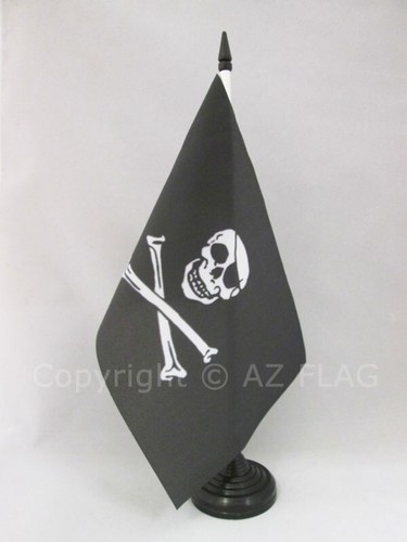 Drapeau table pirate tête - de,