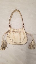 Authentic Lancel cream leather