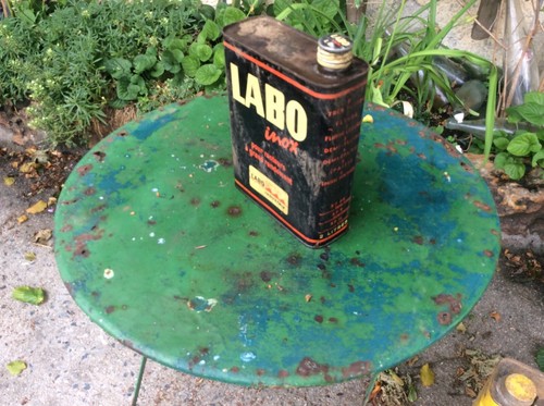 Ancien bidon huile litres - ancien,