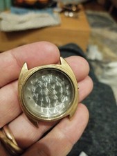 Boitier Omega Tonneau Constellation Gold Capped Fond Or Acier