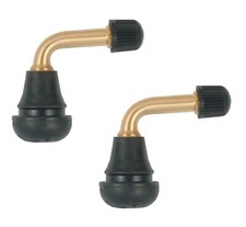 valve coudée scooter moto quad avec bouchon et obus (lot de 2)