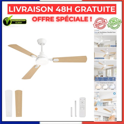 Ventilateur plafond 132 cm - ventilateur,