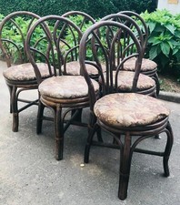 suite de six chaises en osier