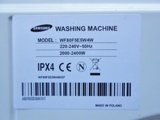 Bac de lavage et tiroir samsung machine laver  WF80F5E5W4W eco bubble 8 kilos