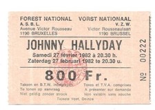 RARE / TICKET BILLET CONCERT -