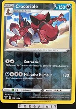 Carte Pokemon CROCORIBLE 109/185 Rare REVERSE Epée et Bouclier 4 EB04 FR NEUF