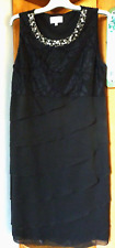 ROBE DE SOIREE COKTAIL et FETES Marque TOSCANE  T.2 noir et STRASS- comme NEUVE