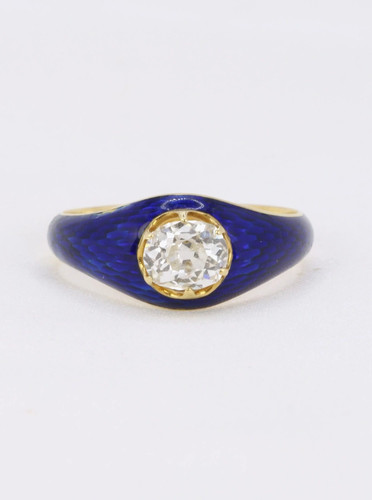 Bague solitaire jaune - bague, or