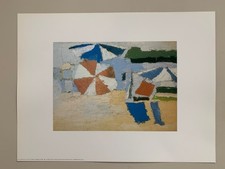 NICOLAS DE STAEL,’LE LAVANDOU, FIGURINE SUR LA PLAGE, 1952’ RARE 1992 ART...