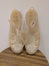 Sandale vintage méduse de plage en plastique Vernon sunflach, made in France T39