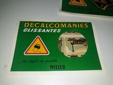 décalcomanies  glissantes   LES LOCOMOTIVES        WILLEB    DECORAMA TOURET