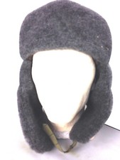 Véritable Chapka Ouchanka Froid Guerre Olive Gris Doublé Fourrure Bonnet Chapeau