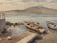 Très belle aquarelle Mer