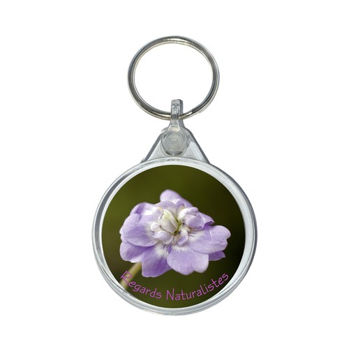 Porte clé photo fleur