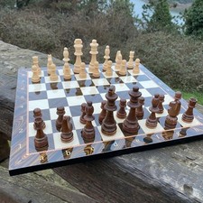 Jeu d'échecs de luxe fait