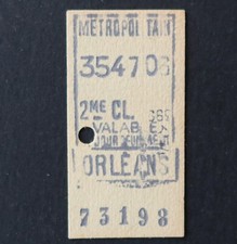 Ancien ticket Paris Métro