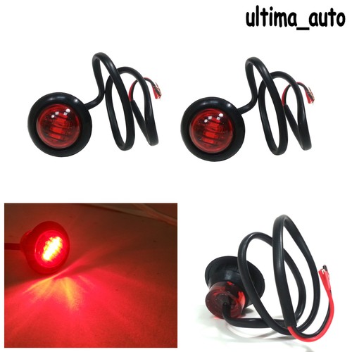 Pcs led rouge ronde - pcs, feux
