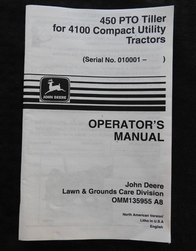 John deere 450 pto - deere,