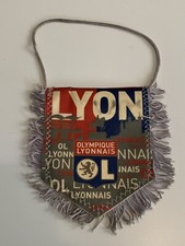 OL Lyon olympique lyonnais fanion vintage foot football pennant