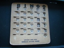 RARE ARMEE AIR - BASE AERIENNE 106 BORDEAUX - CARTON BINGO US - 200x210mm