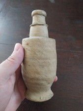 BOUTEILLE A ENCRE ANCIENNE DU XVII OU XVIIIeS 18TH CENTURY EN TERRE CUITE GRES 