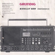 Manuel D'Utilisation Pour Grundig Satellit 600 En DE, EN, FR