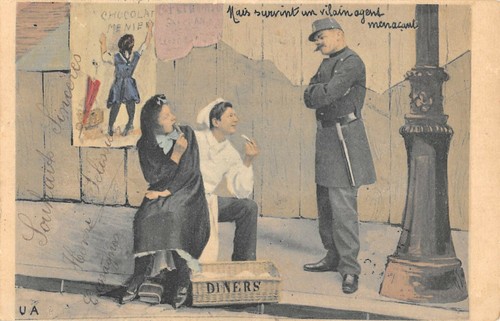Cpa publicite chocolat meunier - cpa,