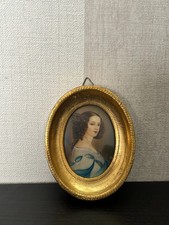 Miniature cadre bois doré